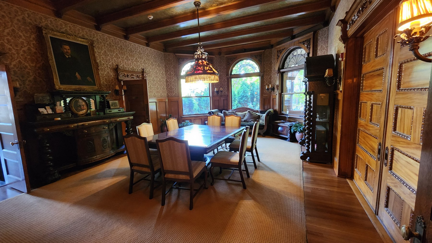 Dining room at Patsy Clark Mansion